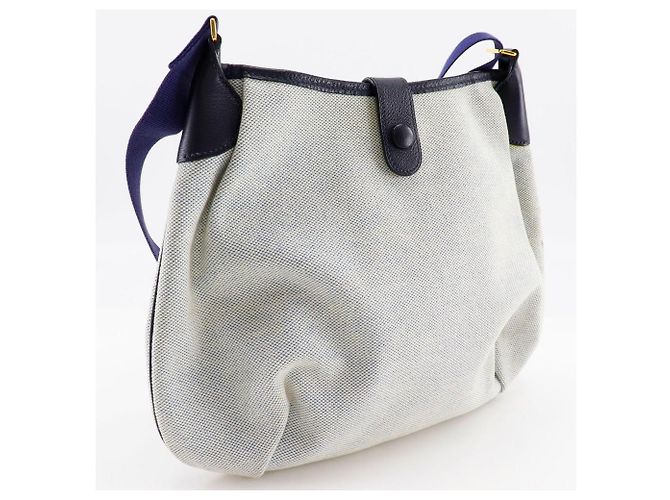 Hermès Borsa a Spalla Rodeo Hermes Grigia/Navy Grigio - vista 3
