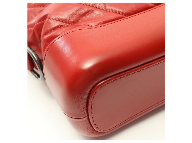 Chanel Gabrielle Small Hobo Bag Red Leather - view 6