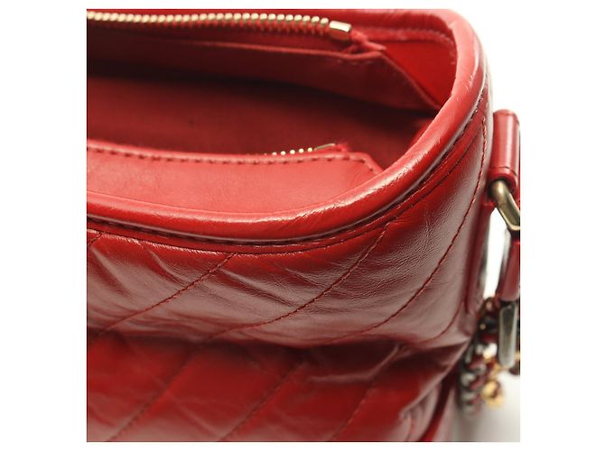 Chanel Gabrielle Small Hobo Bag Red Leather - view 8