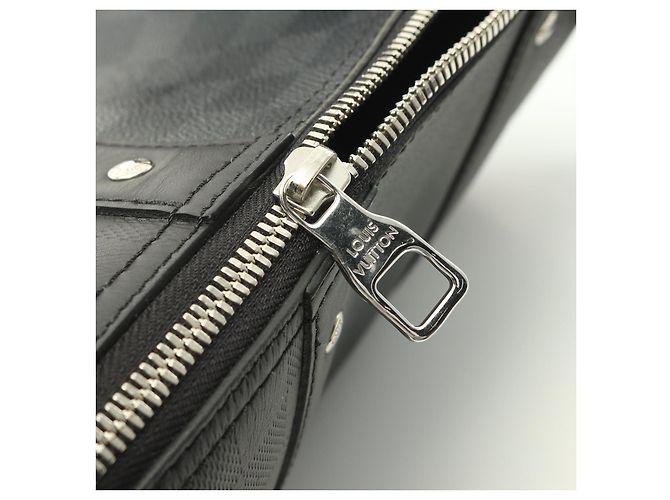 Louis Vuitton Damier Graphite City Keepall Shoulder Bag N40452 Black - view 9