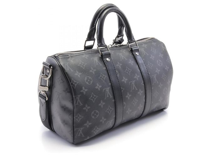 Louis Vuitton Keepall Bandouliere 35 Handbag M46655 Black - view 2
