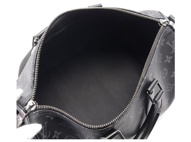Louis Vuitton Keepall Bandouliere 35 Handbag M46655 Black - view 3