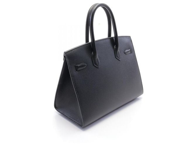 Borsa Hermès Birkin 30 Sellier Nera Nero - vista 2
