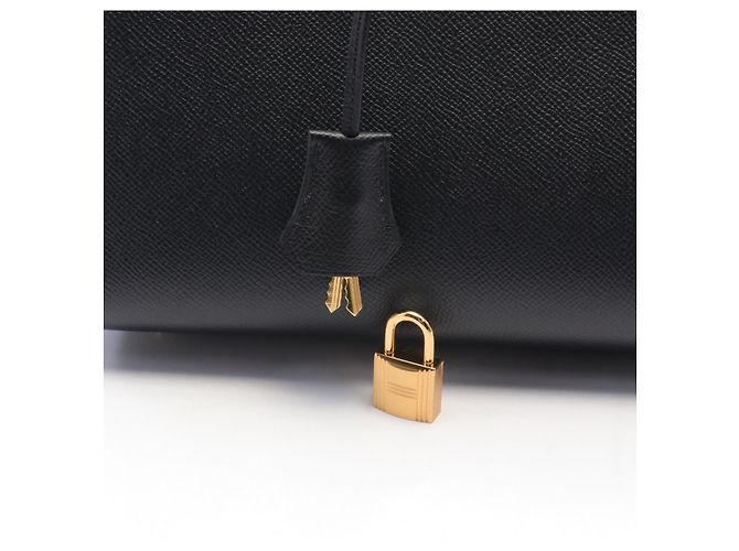 Borsa Hermès Birkin 30 Sellier Nera Nero - vista 6