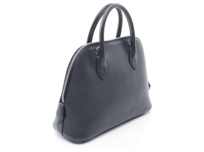 Hermès Hermes Bolide 1923 25 Handbag Evercolor Navy Blue - view 2