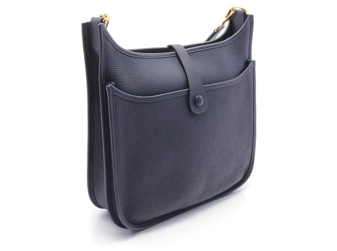 Hermès Hermes Evelyne III PM Shoulder Bag Navy Blue - view 2