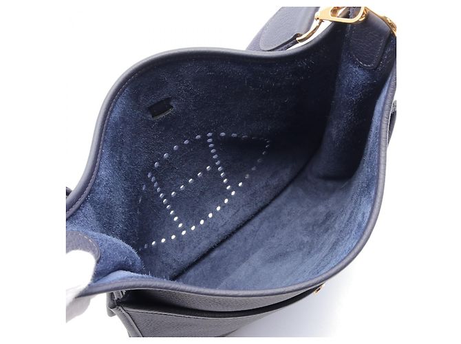 Hermès Hermes Evelyne III PM Shoulder Bag Navy Blue - view 3