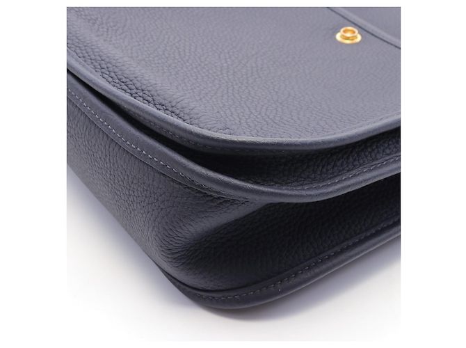 Hermès Hermes Evelyne III PM Shoulder Bag Navy Blue - view 7