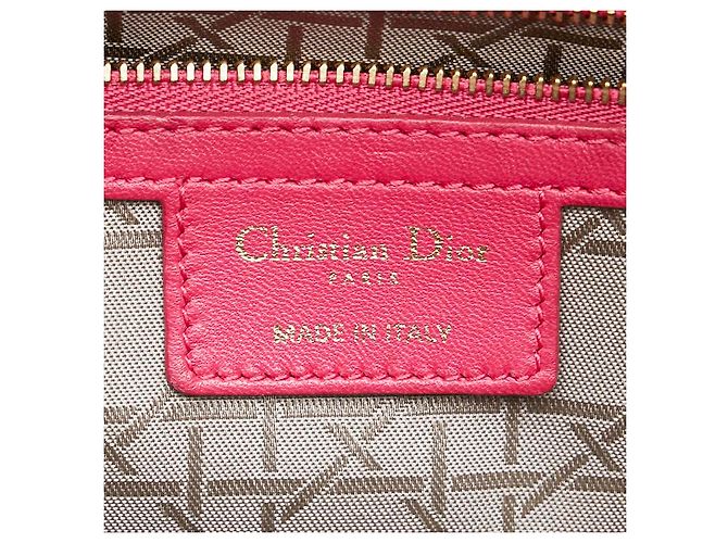 Borsa in pelle Lady Dior rosa - vista 5