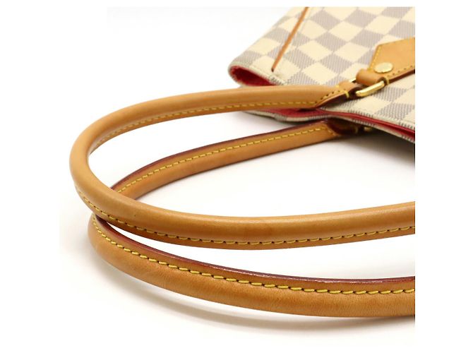 Borsa Tote Louis Vuitton Damier Azur Calvi N41449 Bianco - vista 4