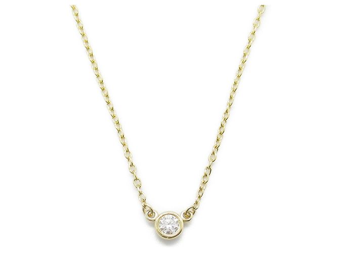 Collana in diamante K18 oro giallo Tiffany & Co - vista 2