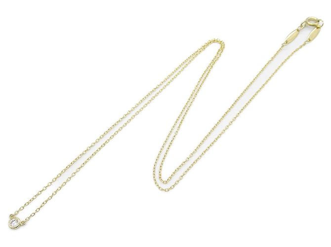 Collana in diamante K18 oro giallo Tiffany & Co - vista 3