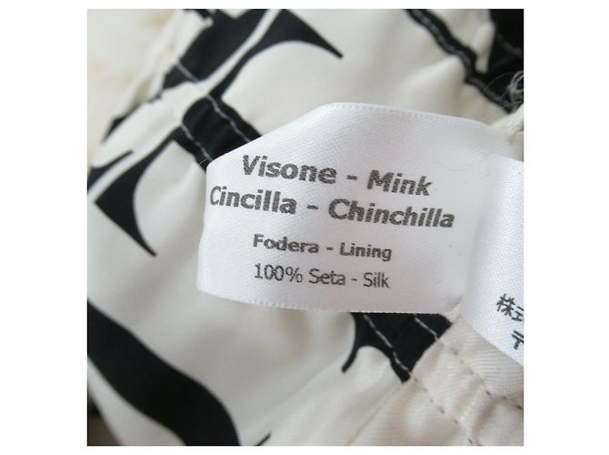 Abrigo de piel de visón Valentino con cinturón - vista 6