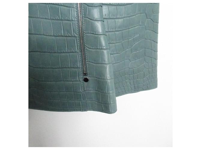 Hermès Giacca Coccodrillo Hermes Blu 2H1224D16U36 - vista 4