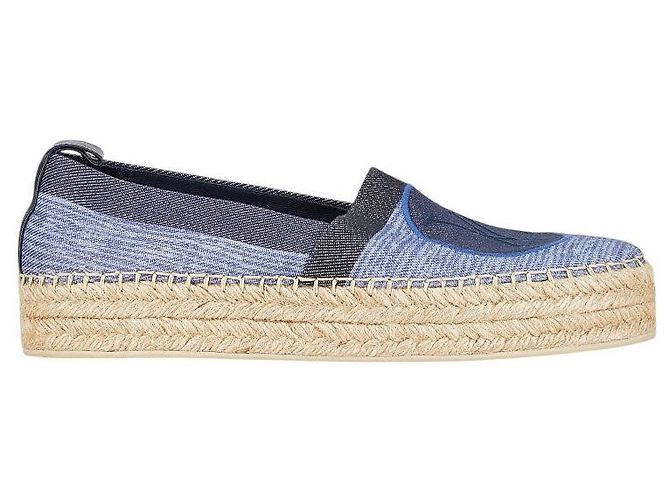 Louis Vuitton LV Slip On Denim Espadrilles Blau - Ansicht 6