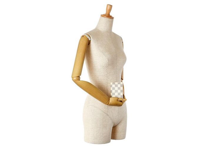 Organizer Louis Vuitton Damier Azur Card Case N63144 White - view 7