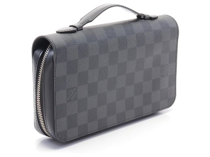 Portefeuille Zippy XL Louis Vuitton Damier Graphite N41503 Noir - vue 2