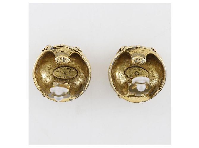 Orecchini placcati in oro Chanel Coco Mark D'oro - vista 3