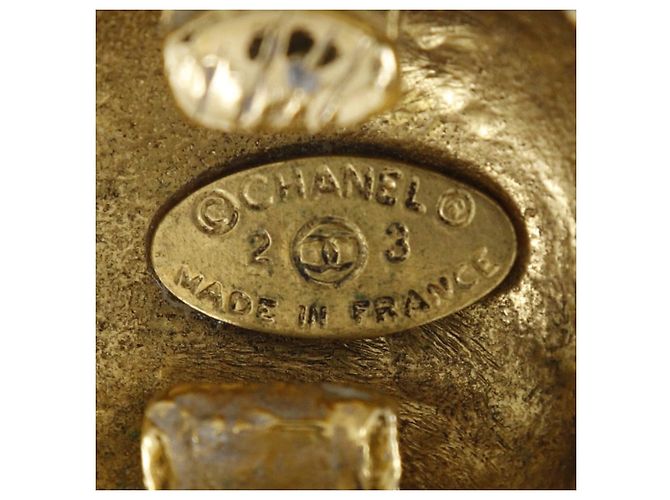 Orecchini placcati in oro Chanel Coco Mark D'oro - vista 6