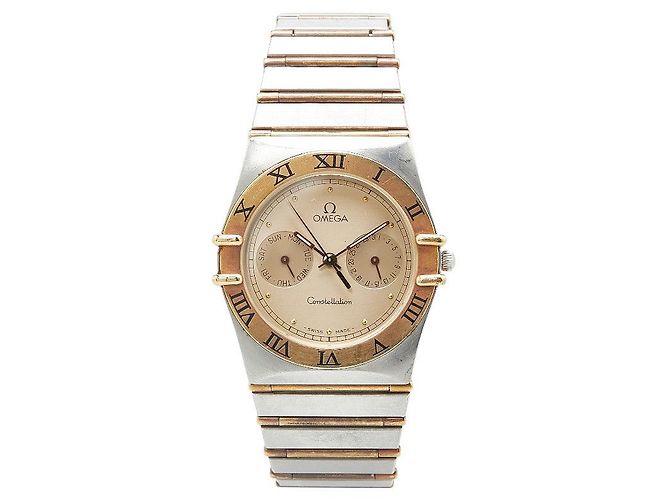 Relógio Omega Constellation Day-Date Quartz Dourado - vista 2