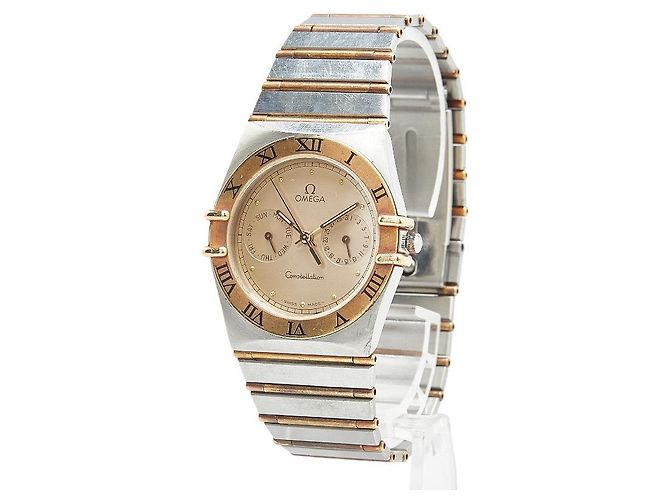Relógio Omega Constellation Day-Date Quartz Dourado - vista 3