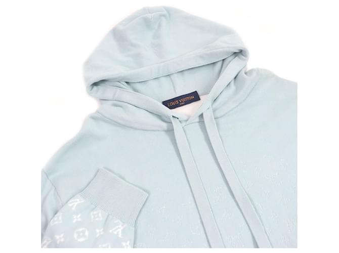 Pullover Hoodie mit Monogramm-Gradient von Louis Vuitton XL Hellblau - Ansicht 2