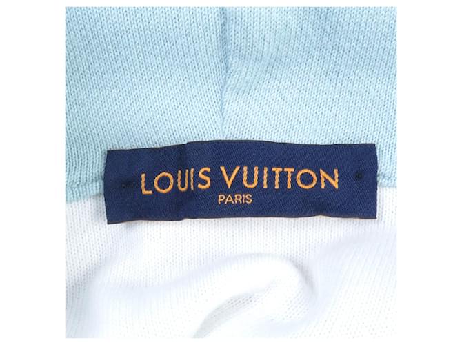 Pullover Hoodie mit Monogramm-Gradient von Louis Vuitton XL Hellblau - Ansicht 4