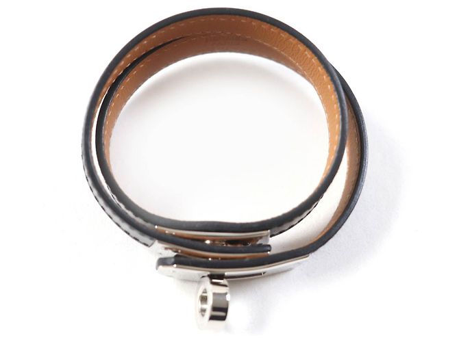 Hermès Bracciale Hermes Kelly DeBultour in Box Calf T3 Nero - vista 6