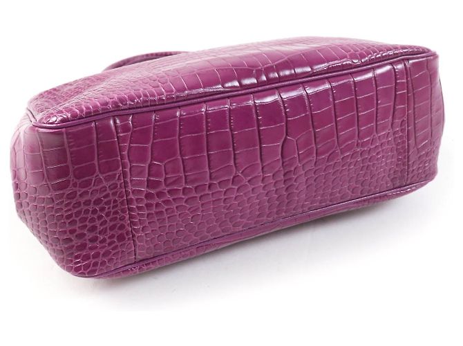 Sac fourre-tout en cuir embossé crocodile Longchamp Rozo - vue 4