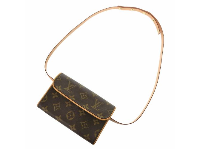 Borsa a vita Monogram Pochette Florentine Louis Vuitton Marrone - vista 4