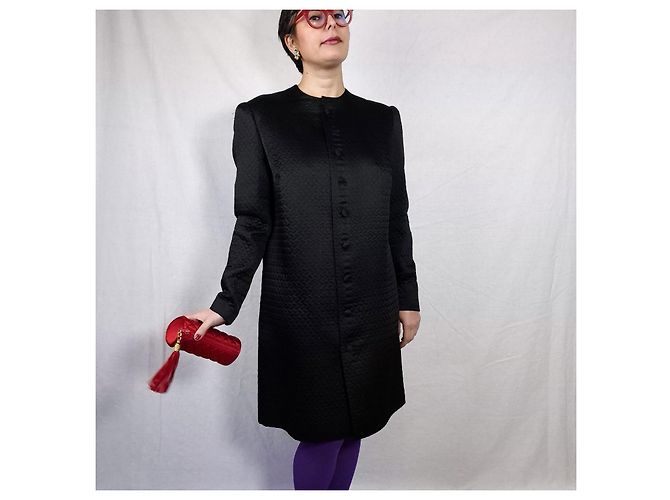 Cappotto nero Lanvin vintage degli anni 60 - vista 5
