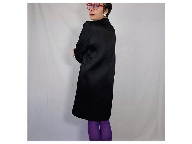 Cappotto nero Lanvin vintage degli anni 60 - vista 7
