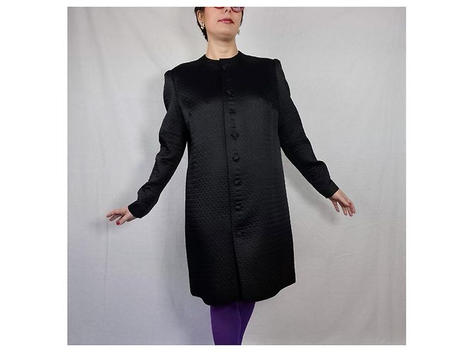 Cappotto nero Lanvin vintage degli anni 60 - vista 8