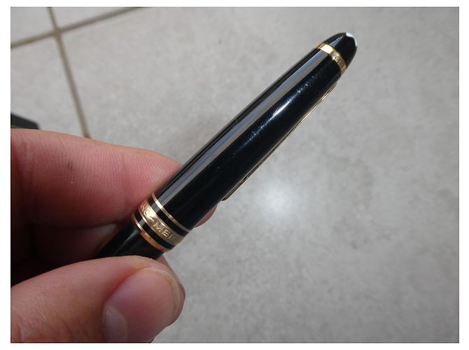 Montblanc Kugelschreiber mit seiner Box Schwarz - Ansicht 9