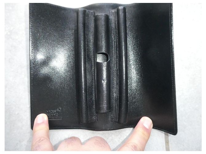 Montblanc leather case for 3 pens Black - view 2
