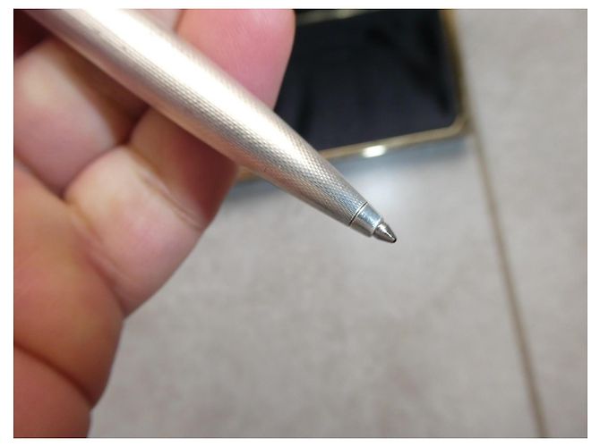 stylo a bille montblanc en argent 925 avec boite - vue 7