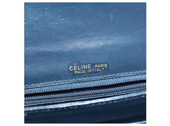 Céline Borsa a tracolla CELINE C Sulky in tela Navy Auth 99408 Blu navy - vista 11