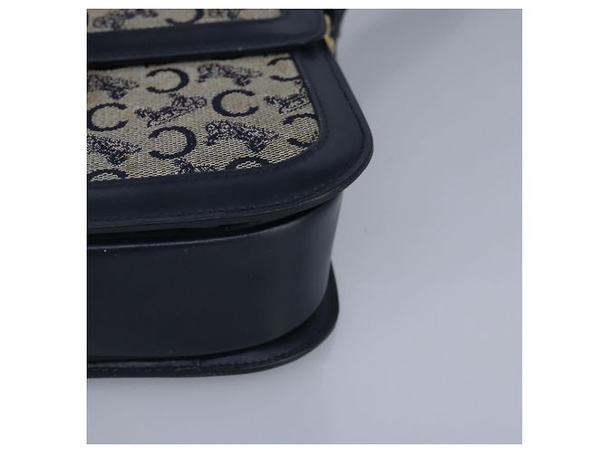 Céline Borsa a tracolla CELINE C Sulky in tela Navy Auth 99408 Blu navy - vista 14