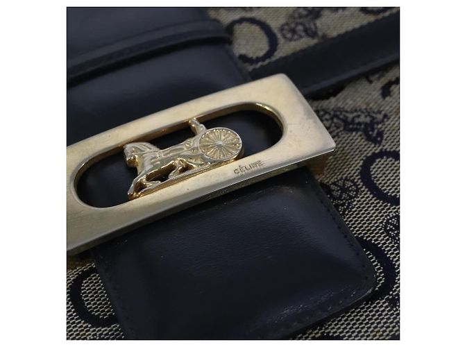 Céline Borsa a tracolla CELINE C Sulky in tela Navy Auth 99408 Blu navy - vista 17