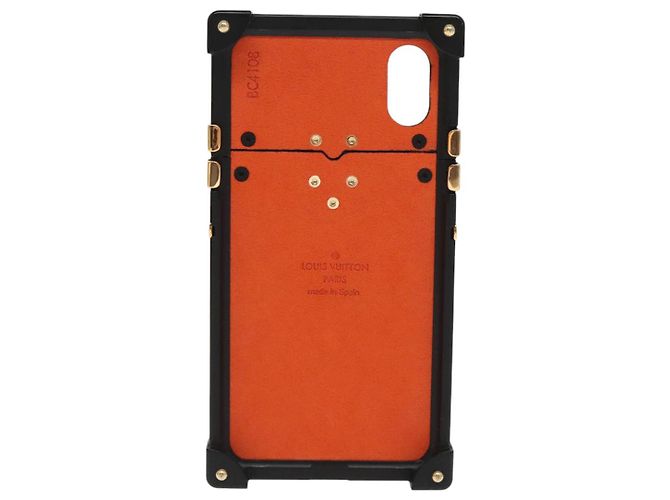 LOUIS VUITTON Transformiertes Monogramm Katze iphone X Eye Trunk M63891 LV Auth 87378 Schwarz - Ansicht 2