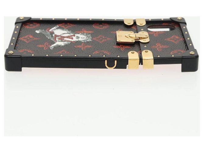 LOUIS VUITTON Transformiertes Monogramm Katze iphone X Eye Trunk M63891 LV Auth 87378 Schwarz - Ansicht 3
