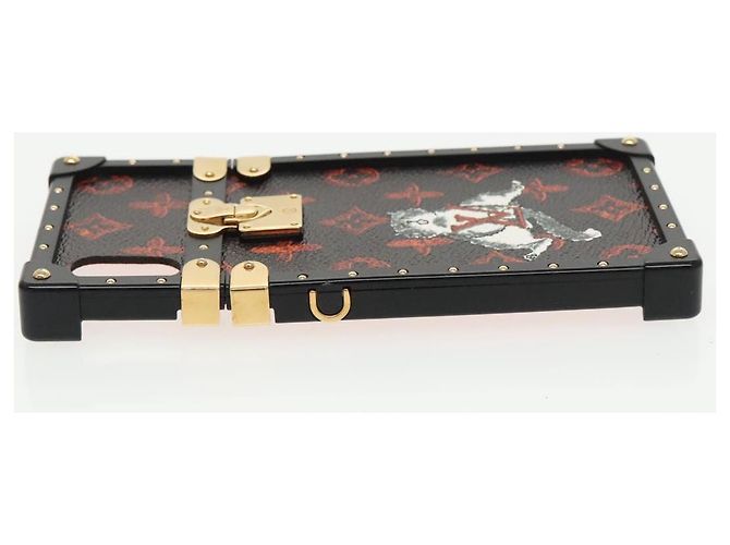 LOUIS VUITTON Transformiertes Monogramm Katze iphone X Eye Trunk M63891 LV Auth 87378 Schwarz - Ansicht 4