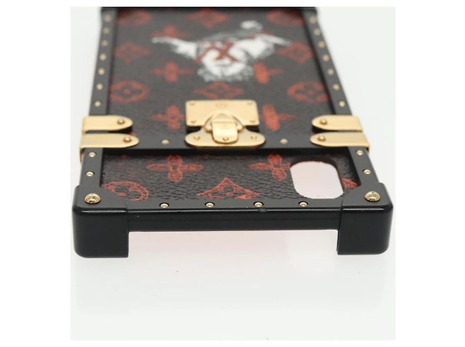 LOUIS VUITTON Transformiertes Monogramm Katze iphone X Eye Trunk M63891 LV Auth 87378 Schwarz - Ansicht 5