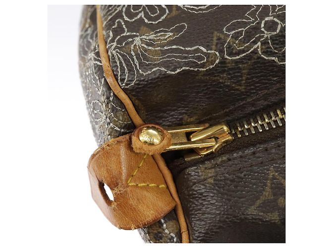 LOUIS VUITTON Monogram Dentelle Speedy 30 Borsa a Mano M95397 LV Auth 100137 Monogramma - vista 10