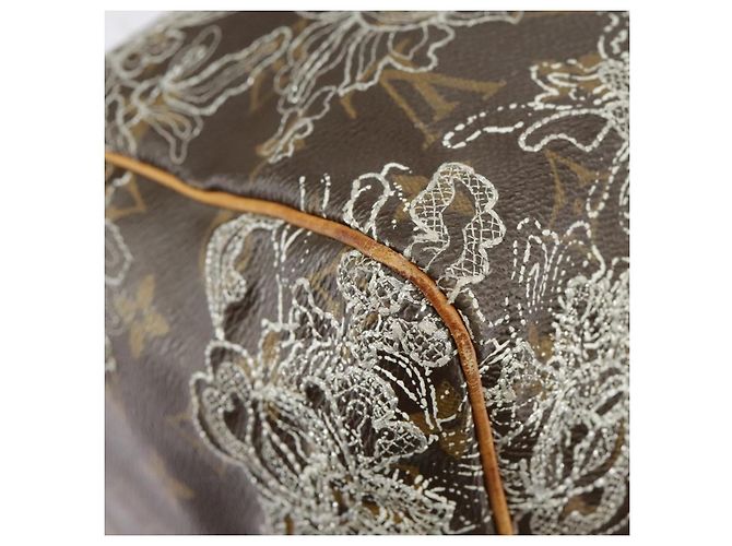 LOUIS VUITTON Monogram Dentelle Speedy 30 Borsa a Mano M95397 LV Auth 100137 Monogramma - vista 16