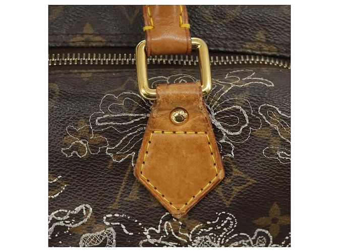 LOUIS VUITTON Monogram Dentelle Speedy 30 Borsa a Mano M95397 LV Auth 100137 Monogramma - vista 20