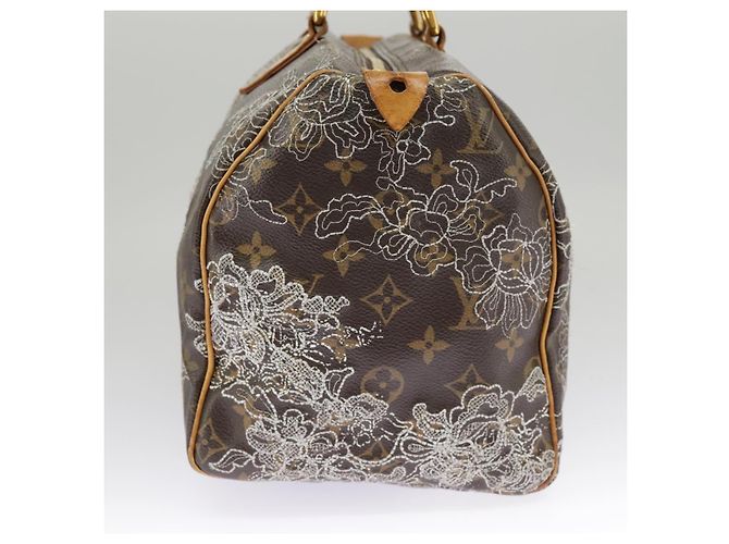 LOUIS VUITTON Monogram Dentelle Speedy 30 Borsa a Mano M95397 LV Auth 100137 Monogramma - vista 3