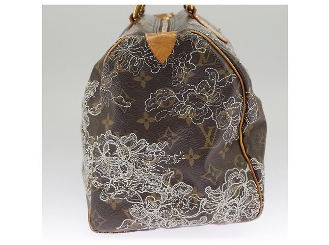 LOUIS VUITTON Monogram Dentelle Speedy 30 Borsa a Mano M95397 LV Auth 100137 Monogramma - vista 4