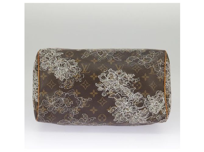 LOUIS VUITTON Monogram Dentelle Speedy 30 Borsa a Mano M95397 LV Auth 100137 Monogramma - vista 5