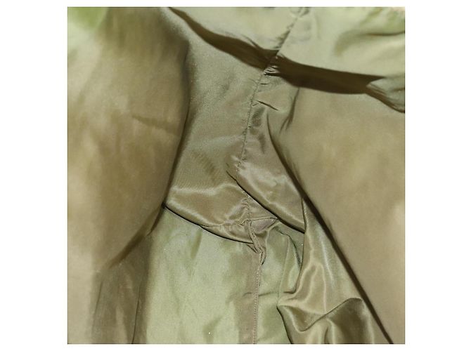 PRADA Borsa Tote Satinata Oro Auth bs19851 D'oro - vista 19